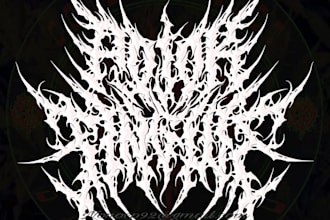 draw heavy metal, black metal, death metal font band logo