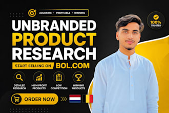 do unbranded product research for  bol com