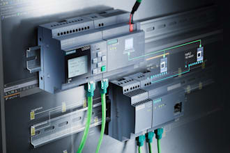 automation design and electrical diagram with siemens logo plc