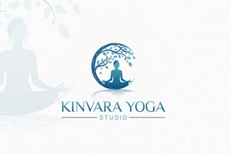 design a luxury spa, massage, and yoga logo for your wellness