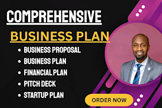 write a business plan with a financial plan for startups, business plan writer