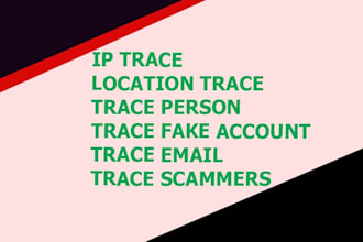 your private investigator, osint, location trace, find someone, ip trace