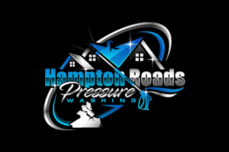 create professional and specially pressure washing logo design