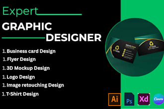 do professional modern business card design and logo design