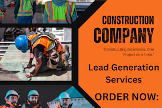 find construction companies contact list and lead generation