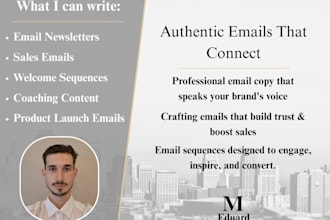 craft an authentic and persuasive email copy