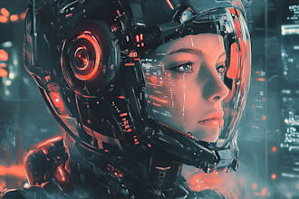 draw a sci fi, game art illustration or sci fi character