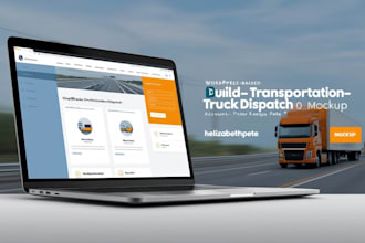 build transportation, truck, dispatch website design with wordpress