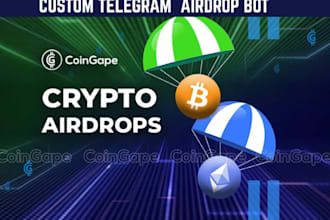 build telegram crypto bot to airdrop nfts and coins