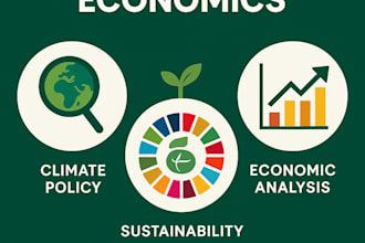 assist on environmental economics, climate policy and sustainability