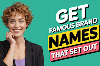 develop 10 brand name for your business or company