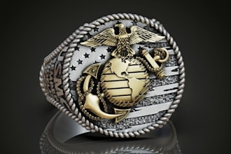 sculpt 3d jewelry model, belt buckle, ring, necklace, pendant, brace 3d printing