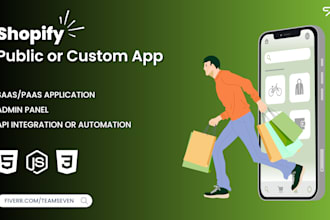 develop a custom shopify app or saas