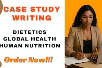 do case study writing on food science, nutrition, dietetics, and global health