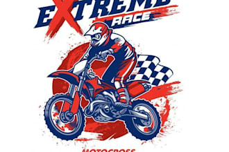 design high quality dirt bike logo with free source file