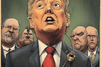 draw political cartoon and caricature