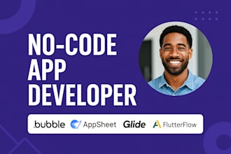develop no code bubble website appsheet mobile app adalo glide app flutterflow