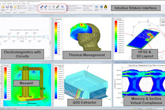 do simulation on 3d cad model, fea, cfd using solidworks and ansys