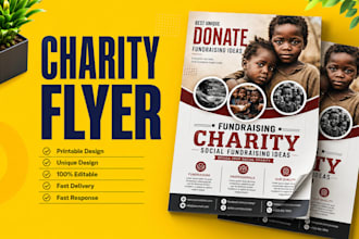 design professional charity, nonprofit and ngo flyers