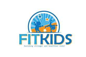 create remarkable a super brand logo for fit kids