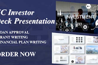 design a powerful investor ready startup venture capital investment pitch deck