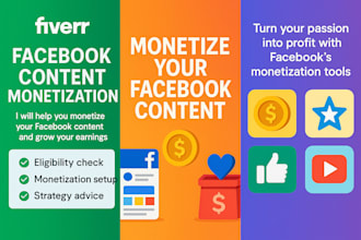 help you monetize your facebook content, grow your earnings