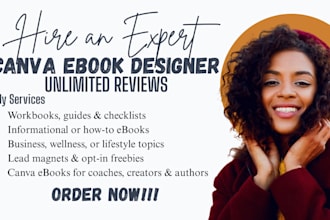 canva ebook design workbook, layout, book cover and book formatting