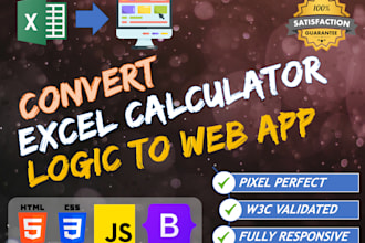 convert your excel calculator to web app