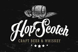 design existing craft beer and whiskey bar logo