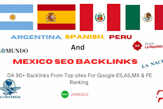 do high da mexico, argentina, peru and spanish seo backlinks