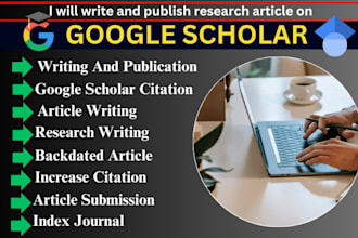 do research article writing and google scholar publication, increase citation