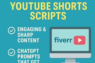 write high quality chatgpt prompts and viral youtube shorts scripts