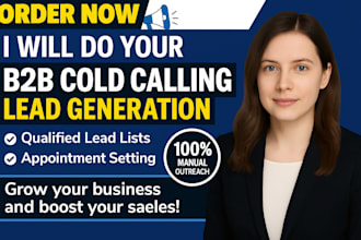 do professional b2c b2b cold calling and appointment setting for your business