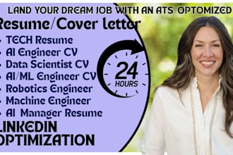 write artificial intelligence, machine learning, robotics CV