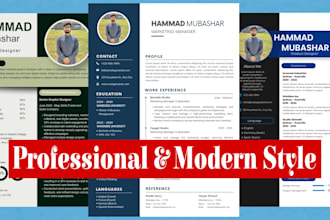 perform professional resume design and CV design
