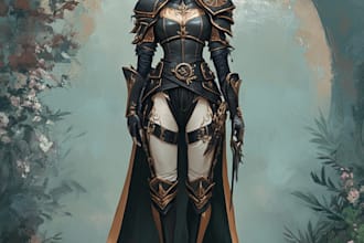draw original fantasy characters, concept art, fanart