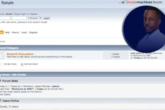 install simple machines forum, smf, in less than 1 day