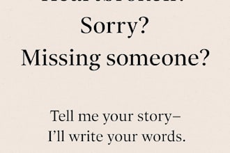 write custom emotional poems, apology letters, or messages