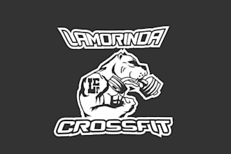 design attractive classic cross fit gym logo