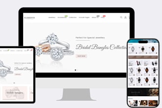 design profitable jewelry accessories shopify store watch accessories website