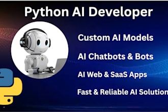 build python ai, ai web app, ai model, ai solution, saas app, ai agent, chatbot