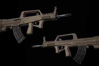 render 3d grenade weapon,gun game fivem,3d game assets,3d assault,texturing,gun