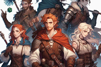 design a dnd character art according