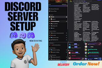 setup top tier gaming, crypto, or nft discord servers