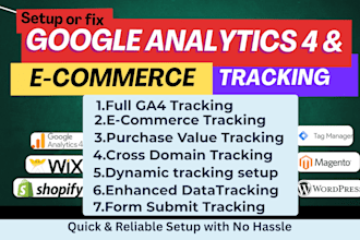 set up google analytics 4 ga4 ecommerce tracking via GTM