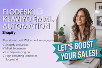 setup abandoned cart email sequence welcome reengagement flodesk klaviyo shopify