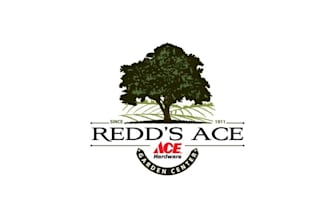 design elegant redds ace garden center logo