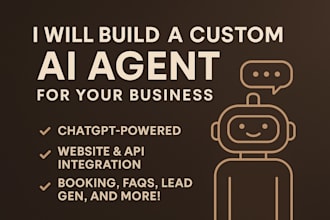 build an ai chatbot to automate your bussiness tasks
