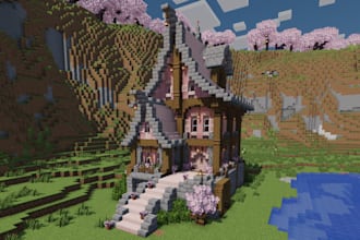 be your professional minecraft builder for survival and creative