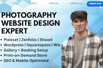 design a stunning photography website on pixieset, zenfolio, showit, squarespace